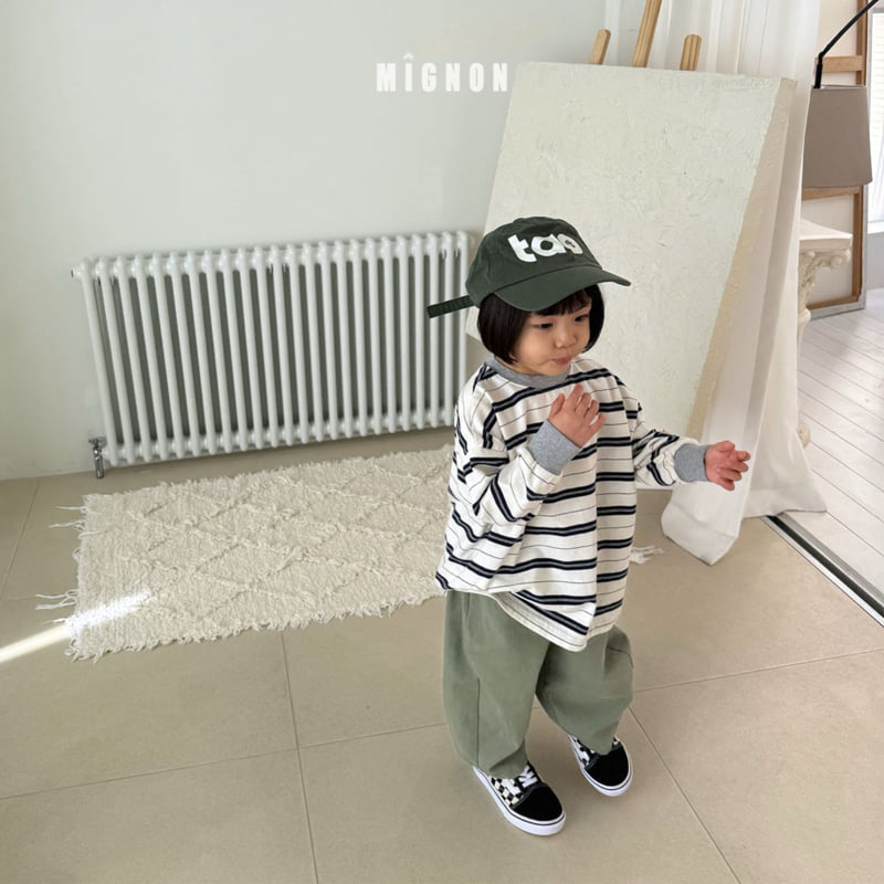 Mignon - Korean Children Fashion - #kidsshorts - Boston Stripe Tee - 12