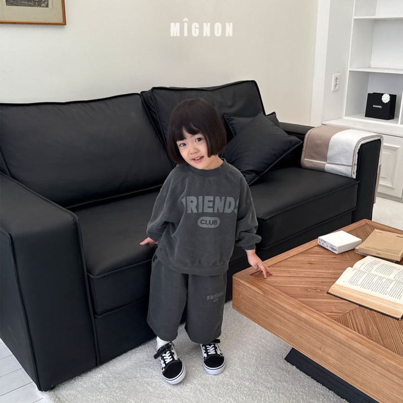 Mignon - Korean Children Fashion - #kidsshorts - Friends Pigment Sweatshirt - 11