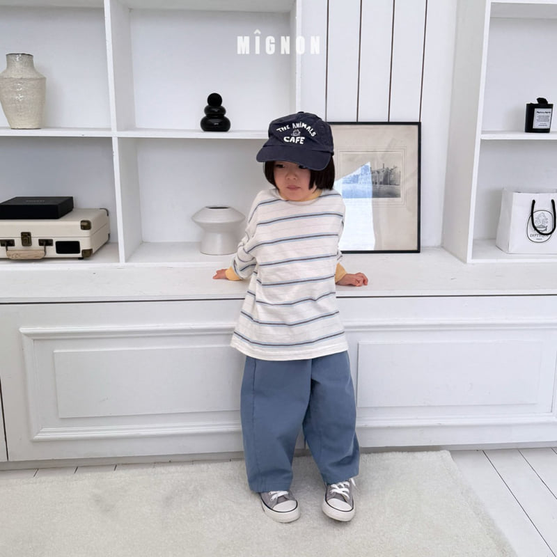 Mignon - Korean Children Fashion - #kidsstore - Curved Pocket Pants - 11