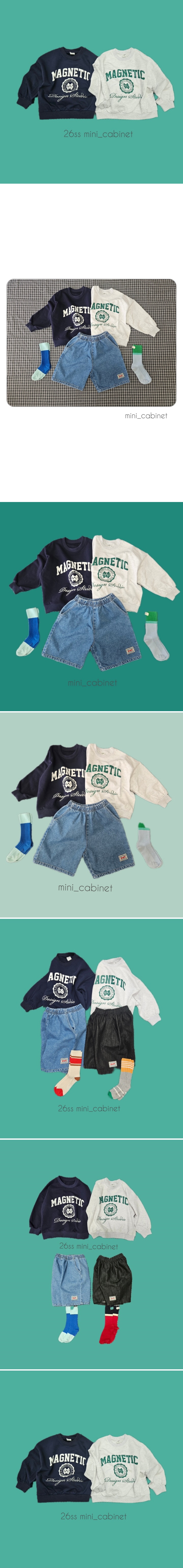 Mini Cabinet - Korean Children Fashion - #childofig - Logo Sweatshirt - 2