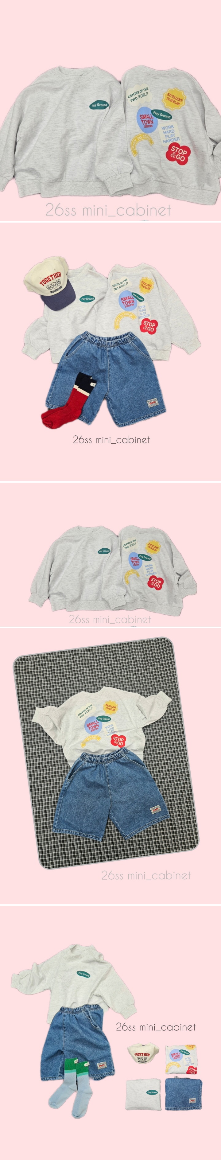 Mini Cabinet - Korean Children Fashion - #designkidswear - Wappen Sweatshirt - 2