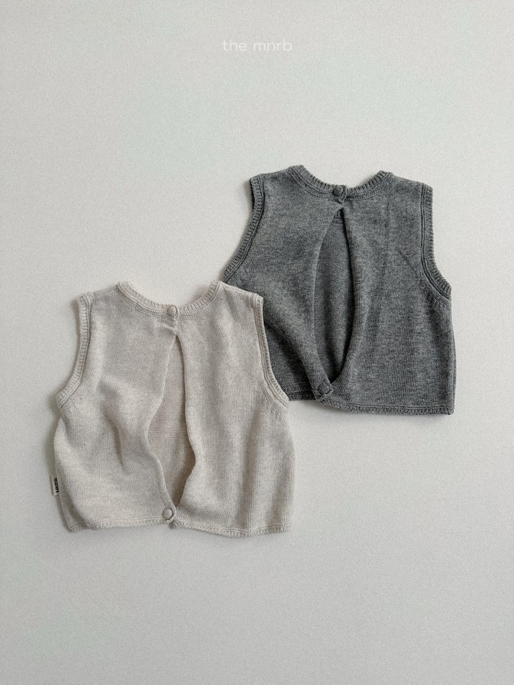 Mini Robe - Korean Baby Fashion - #babyboutique - Open Vest - 3