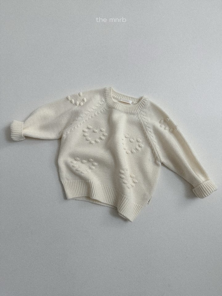 Mini Robe - Korean Baby Fashion - #babyclothing - Love Eyelet Knit - 8