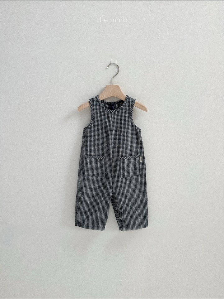 Mini Robe - Korean Baby Fashion - #babyclothing - Modern Check Overalls - 6