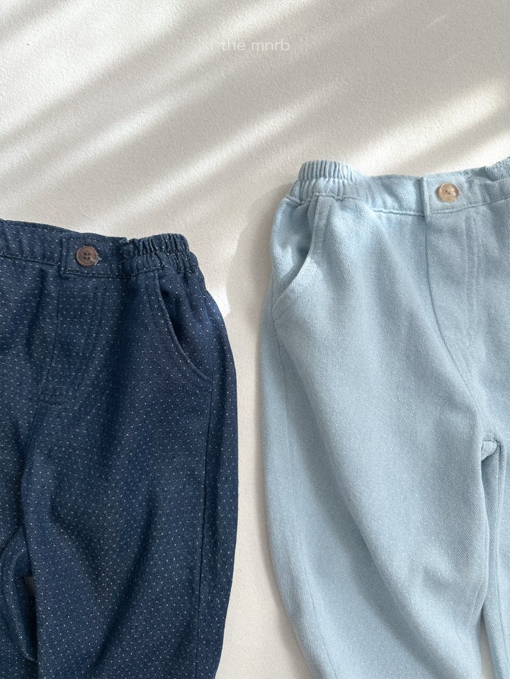 Mini Robe - Korean Baby Fashion - #babyfever - Spring Denim Pants - 3
