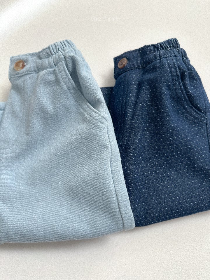 Mini Robe - Korean Baby Fashion - #babyfever - Spring Denim Pants - 4