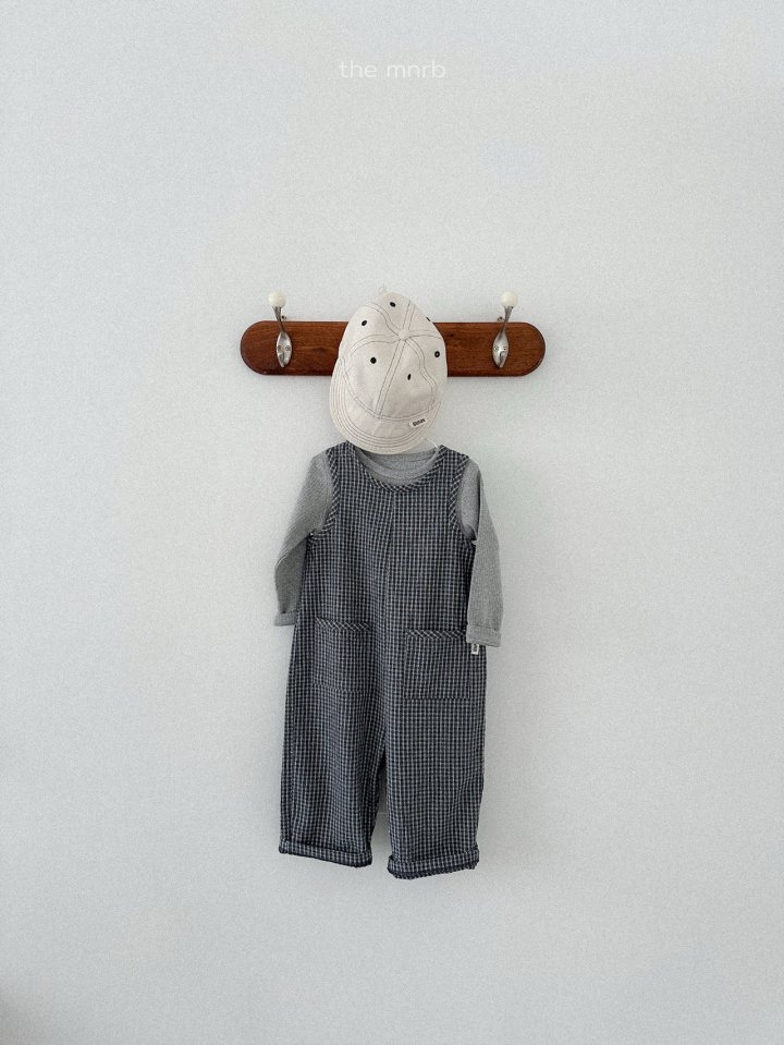 Mini Robe - Korean Baby Fashion - #babylifestyle - Modern Check Overalls - 10