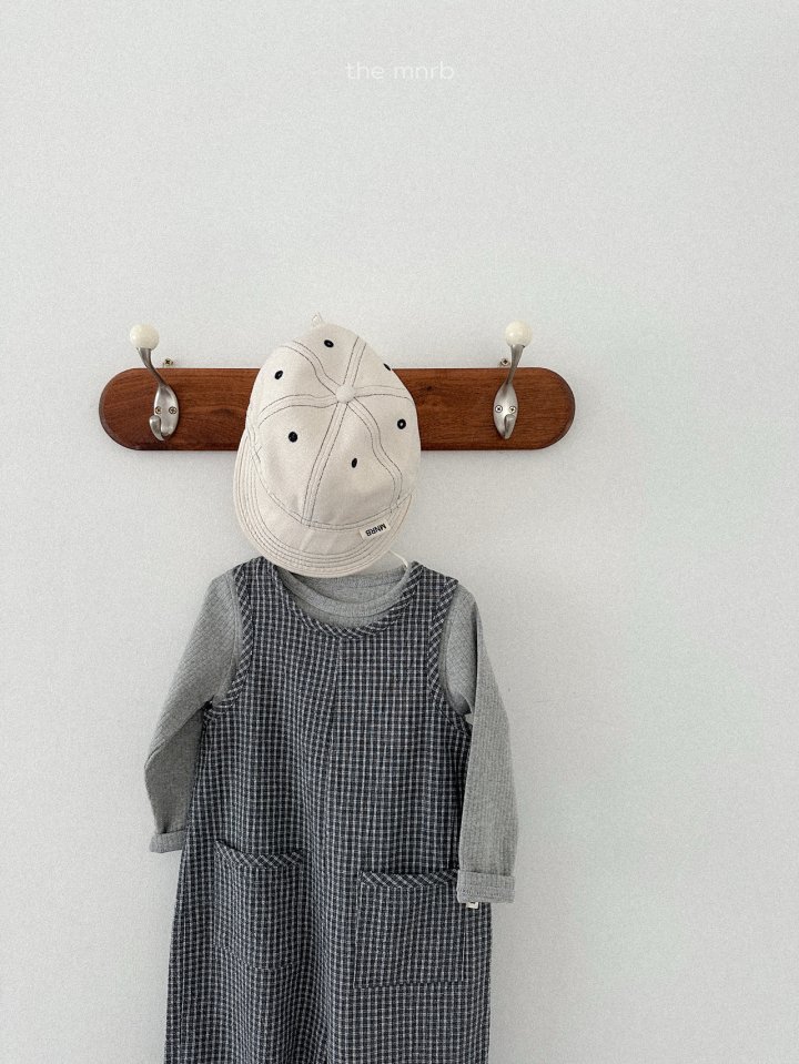 Mini Robe - Korean Baby Fashion - #babyoninstagram - Modern Check Overalls - 11