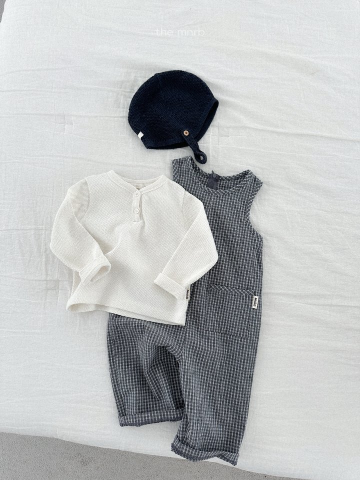 Mini Robe - Korean Baby Fashion - #babyoninstagram - Waffle Placket Tee - 12