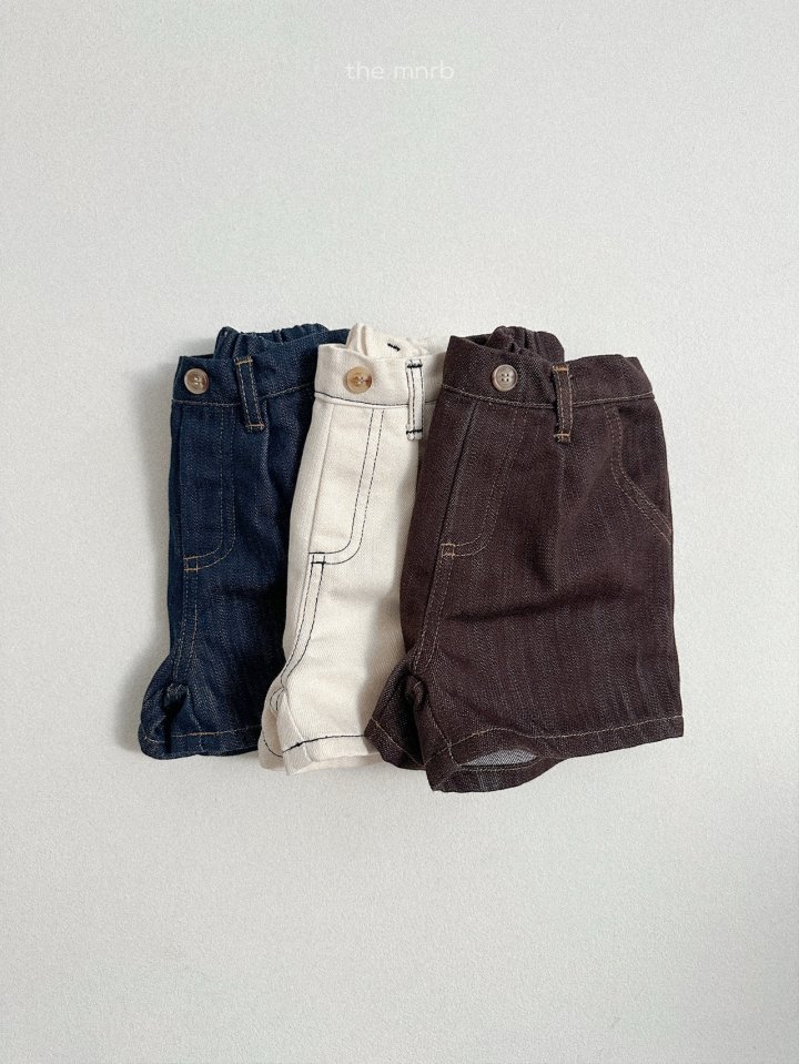 Mini Robe - Korean Baby Fashion - #babylifestyle - Love Jean Denim Shorts - 4
