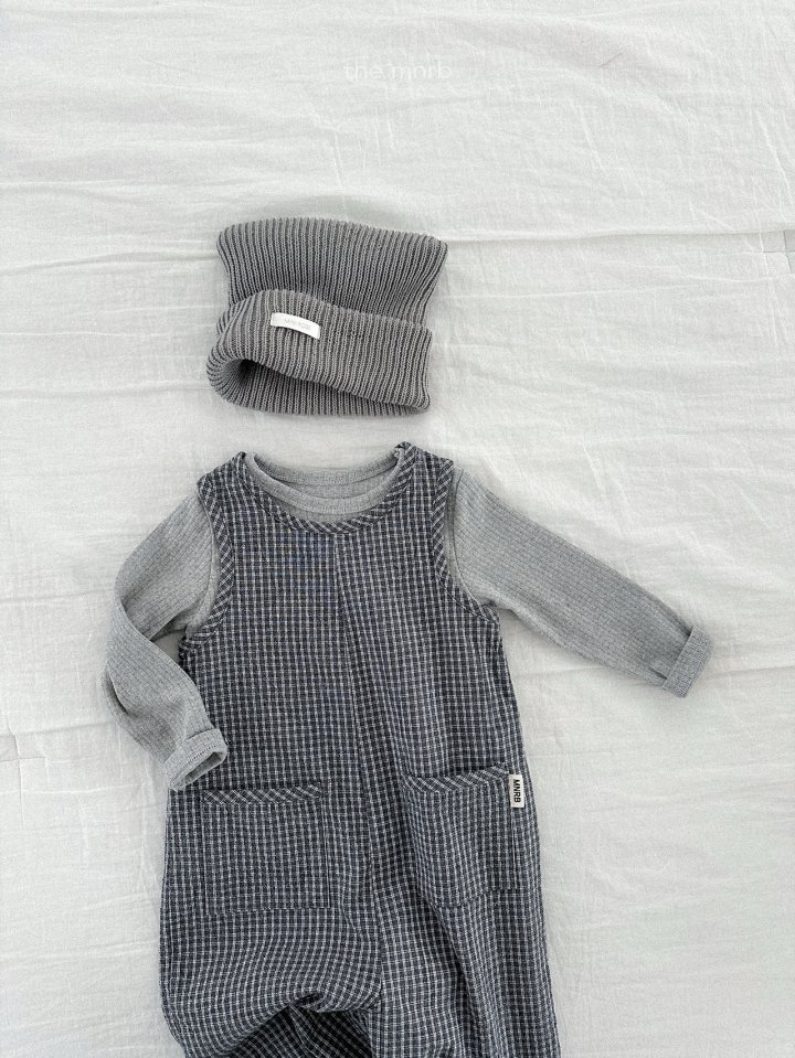 Mini Robe - Korean Baby Fashion - #babyootd - Modern Check Overalls - 12