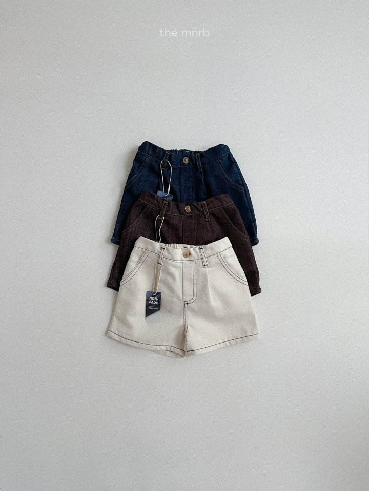 Mini Robe - Korean Baby Fashion - #babyootd - Love Jean Denim Shorts - 5