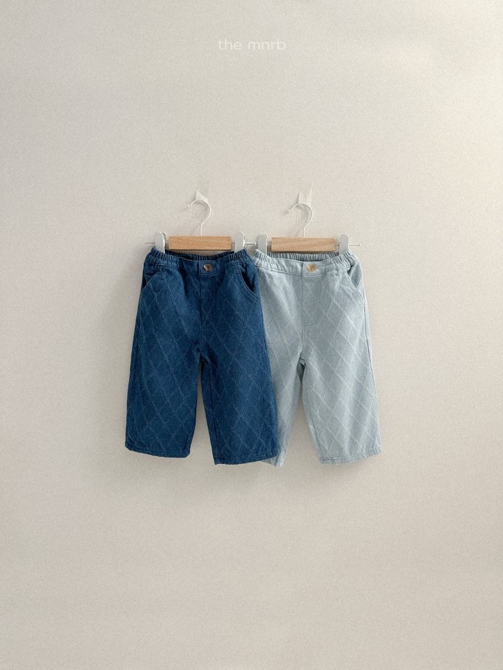 Mini Robe - Korean Baby Fashion - #babyoutfit - Diamond Denim Pants