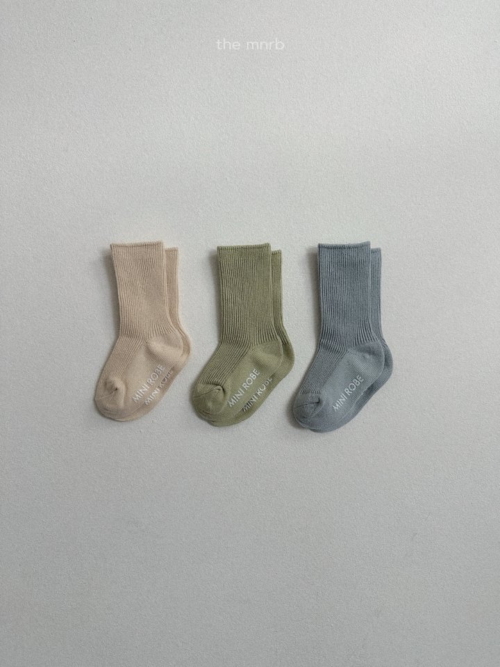 Mini Robe - Korean Baby Fashion - #babyootd - Blossom Socks Set (set of 3) - 4