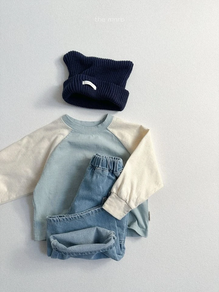 Mini Robe - Korean Baby Fashion - #babyoutfit - Cozy Raglan Tee - 8