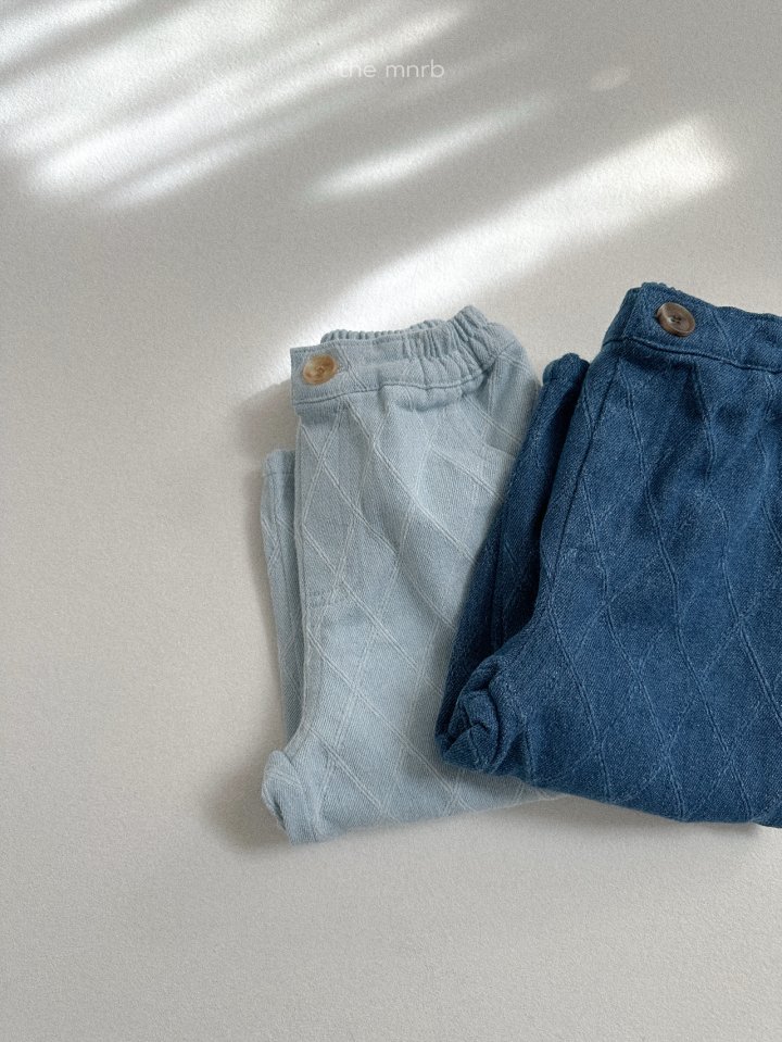 Mini Robe - Korean Baby Fashion - #babywear - Diamond Denim Pants - 4
