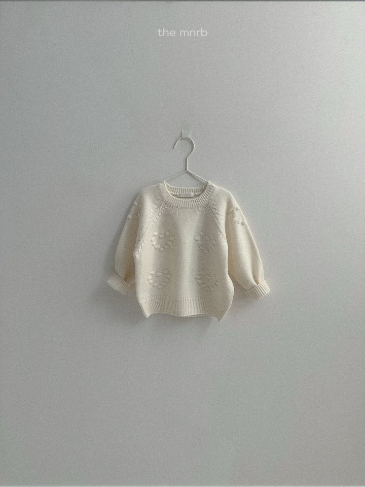 Mini Robe - Korean Baby Fashion - #onlinebabyboutique - Love Eyelet Knit - 4