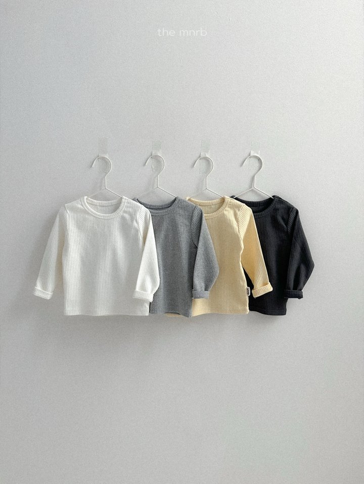 Mini Robe - Korean Baby Fashion - #onlinebabyshop - Queen Ribbed Long Sleeve Tee