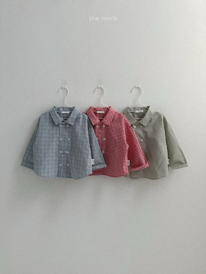 Mini Robe - Korean Baby Fashion - #onlinebabyshop - Double Collar Shirt
