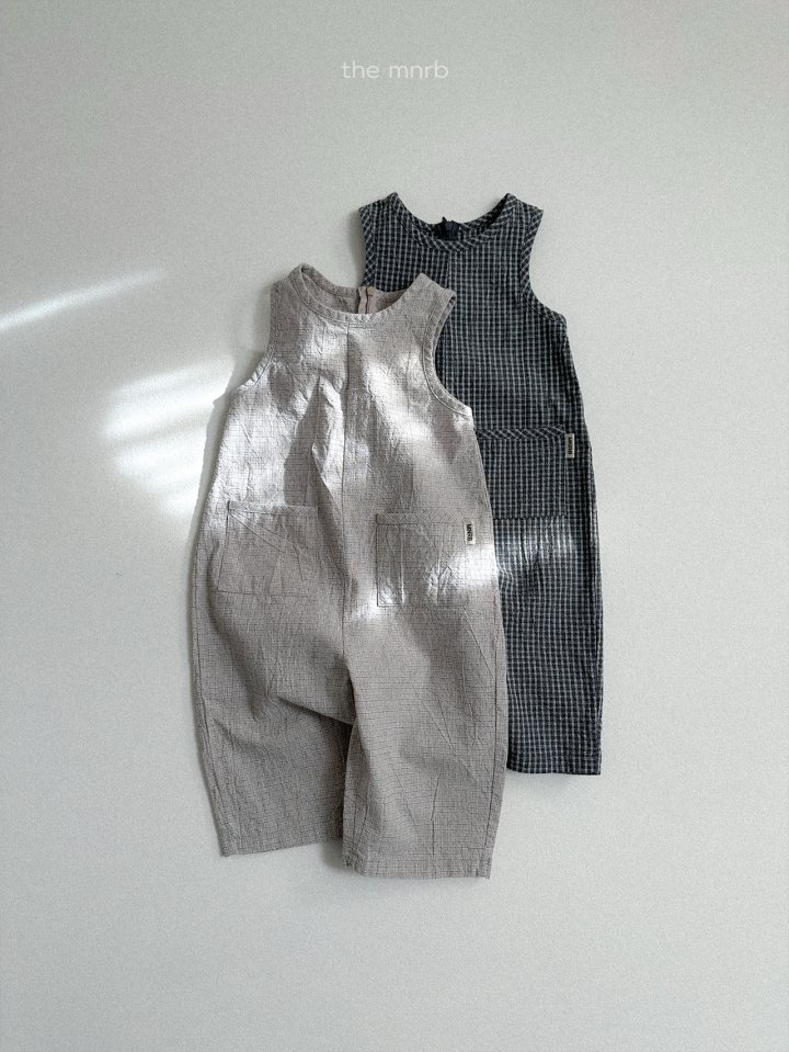 Mini Robe - Korean Baby Fashion - #smilingbaby - Modern Check Overalls - 3