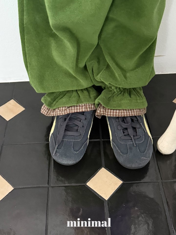 Minimal - Korean Children Fashion - #Kfashion4kids - Terry Checker Pants - 8