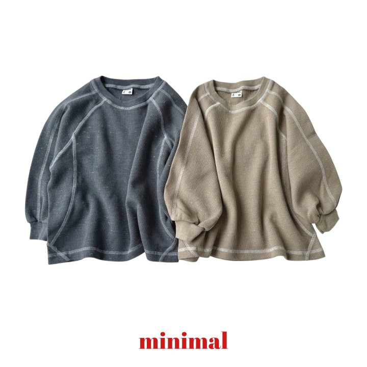 Minimal - Korean Children Fashion - #childofig - Minimal Waffle Stitch Tee