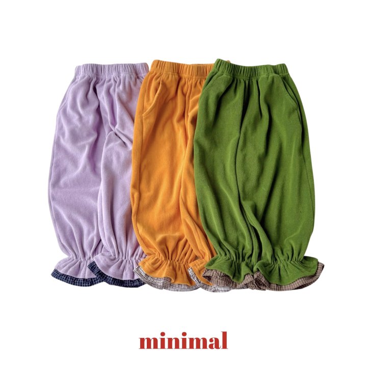 Minimal - Korean Children Fashion - #childrensboutique - Terry Checker Pants