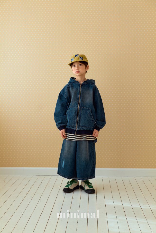 Minimal - Korean Children Fashion - #discoveringself - Road Denim Hooded Jumper - 8