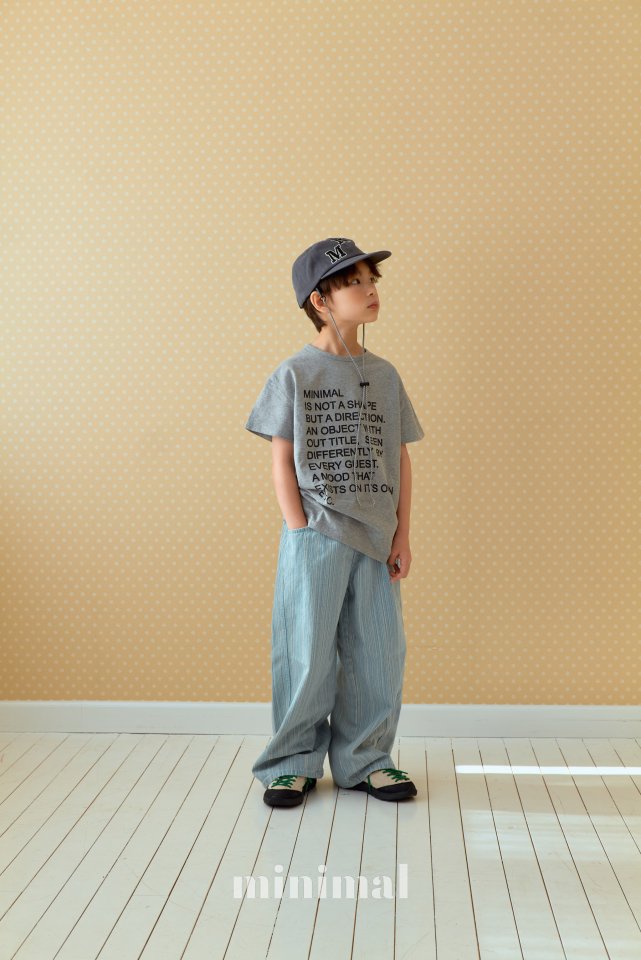 Minimal - Korean Children Fashion - #designkidswear - Washed Stripe Denim Pants - 4