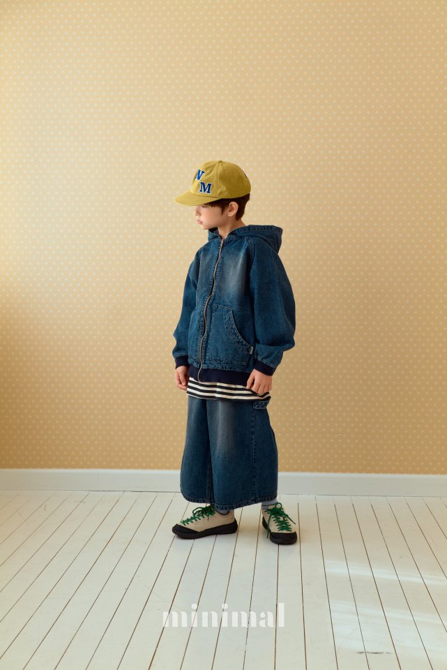 Minimal - Korean Children Fashion - #fashionkids - Road Denim Hooded Jumper - 9