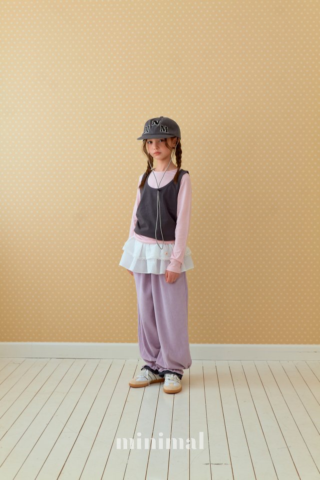 Minimal - Korean Children Fashion - #discoveringself - Terry Checker Pants - 4