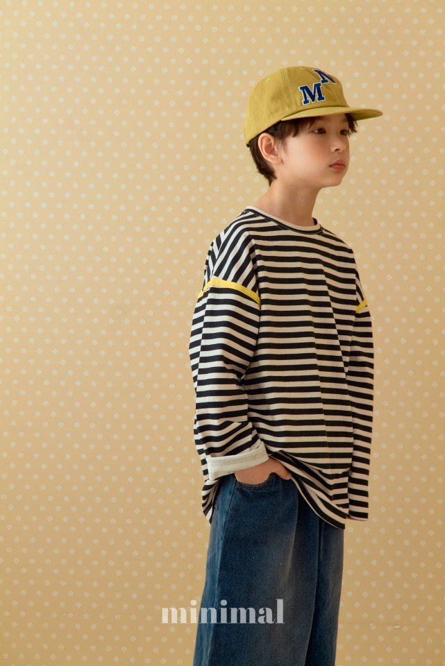 Minimal - Korean Children Fashion - #fashionkids - Pigment Line Tee - 11
