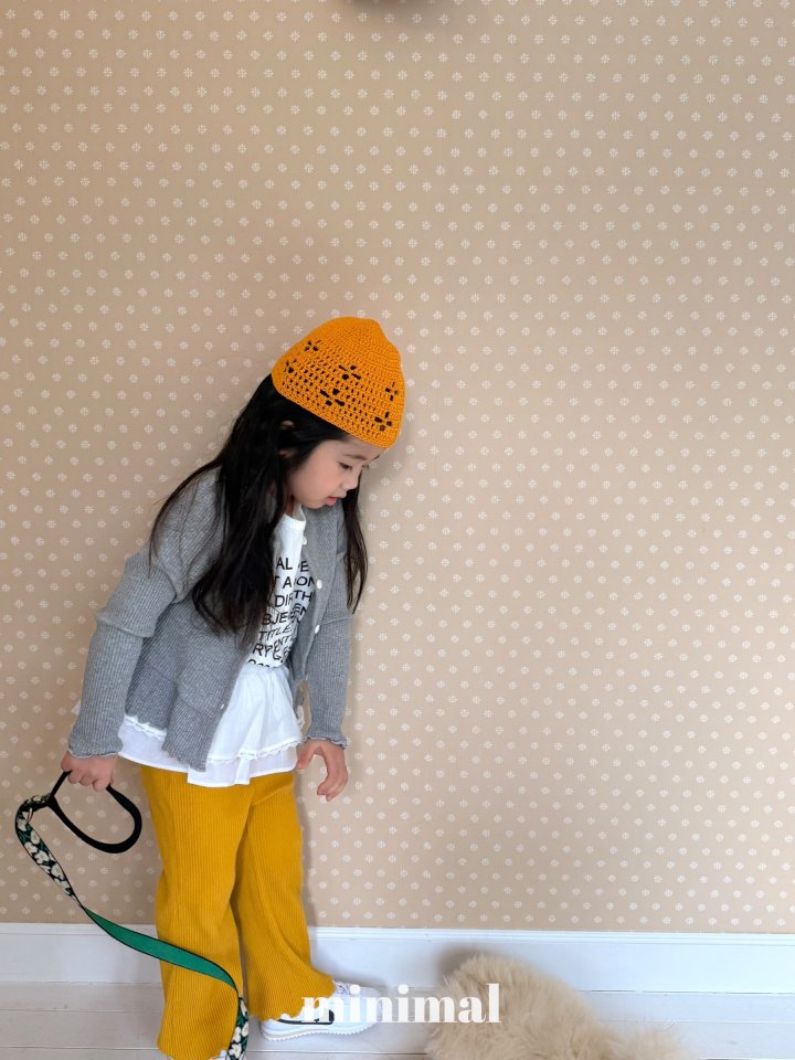 Minimal - Korean Children Fashion - #kidsshorts - Ribbed Frill Cardigan - 11