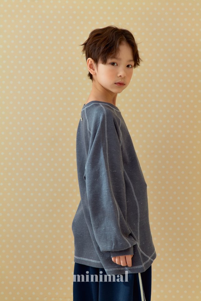 Minimal - Korean Children Fashion - #kidsshorts - Minimal Waffle Stitch Tee - 6