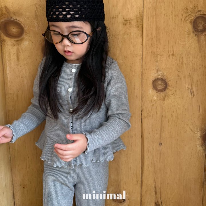 Minimal - Korean Children Fashion - #kidsstore - Ribbed Frill Cardigan - 12