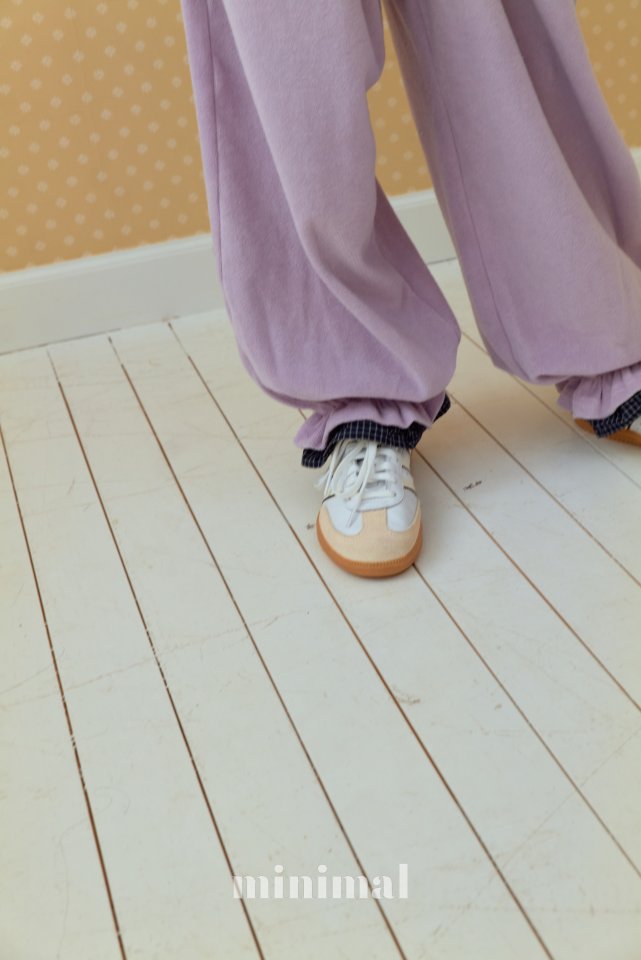 Minimal - Korean Children Fashion - #kidsstore - Terry Checker Pants - 6