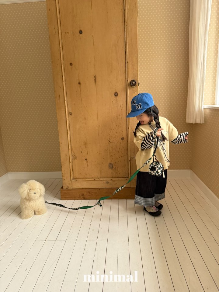 Roll Up Check Denim Pants by Minimal for Child - view 4