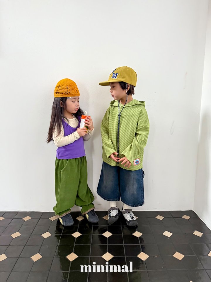 Minimal - Korean Children Fashion - #kidzfashiontrend - Terry Checker Pants - 7