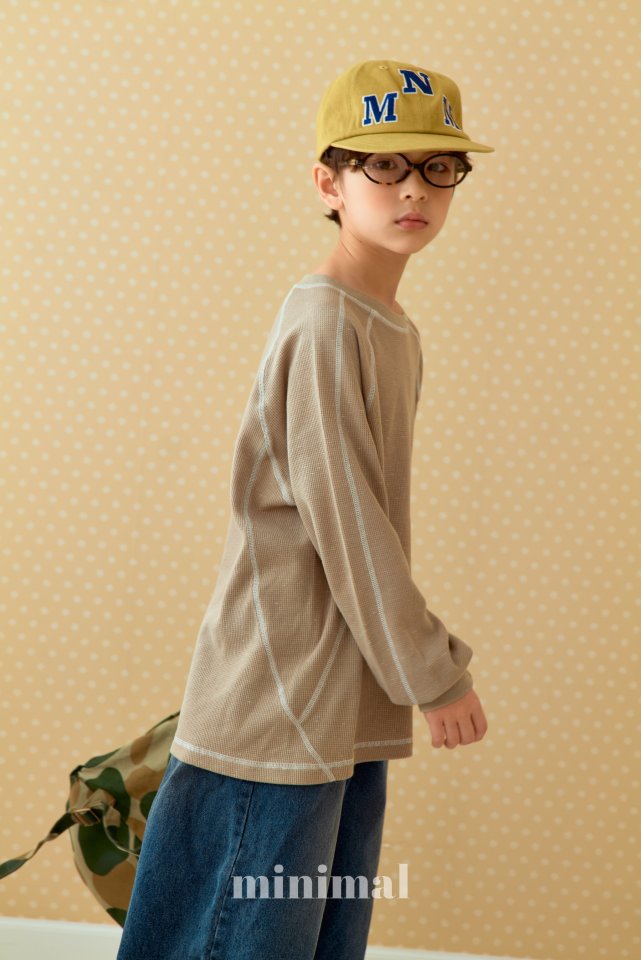 Minimal - Korean Children Fashion - #littlefashionista - Minimal Waffle Stitch Tee - 10