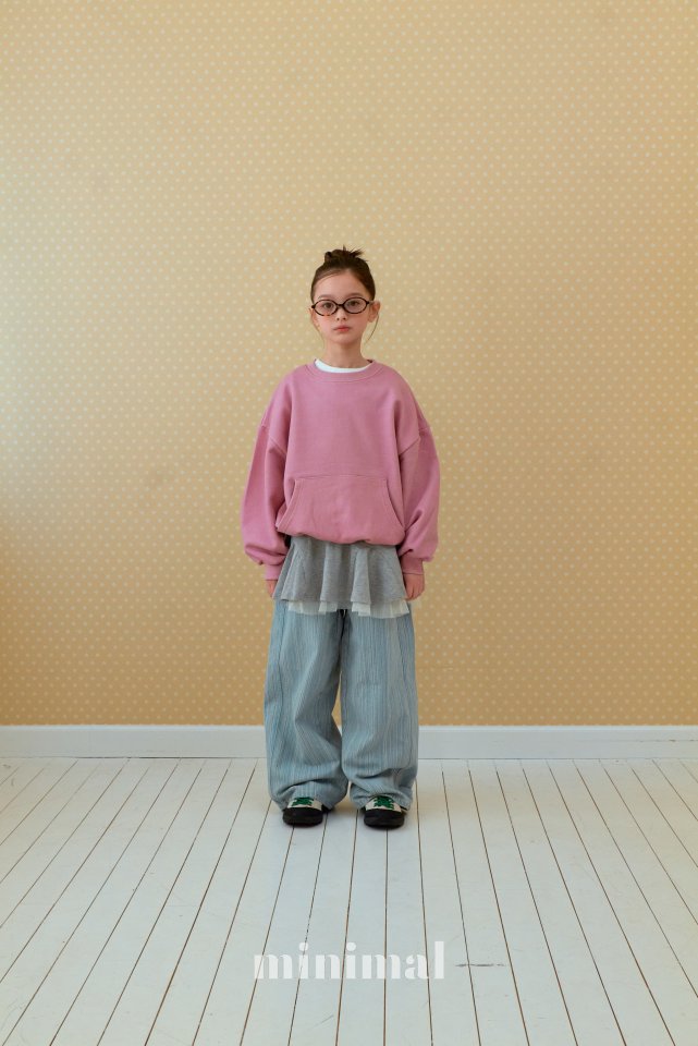 Minimal - Korean Children Fashion - #magicofchildhood - Washed Stripe Denim Pants - 11