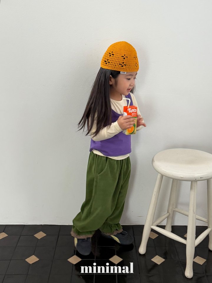 Minimal - Korean Children Fashion - #minifashionista - Terry Checker Pants - 11