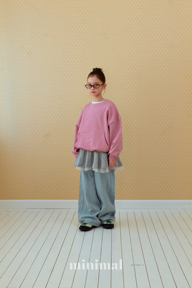 Minimal - Korean Children Fashion - #minifashionista - Washed Stripe Denim Pants - 12