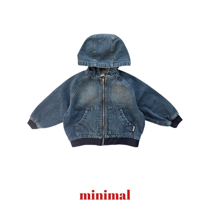 Minimal - Korean Children Fashion - #prettylittlegirls - Road Denim Hooded Jumper