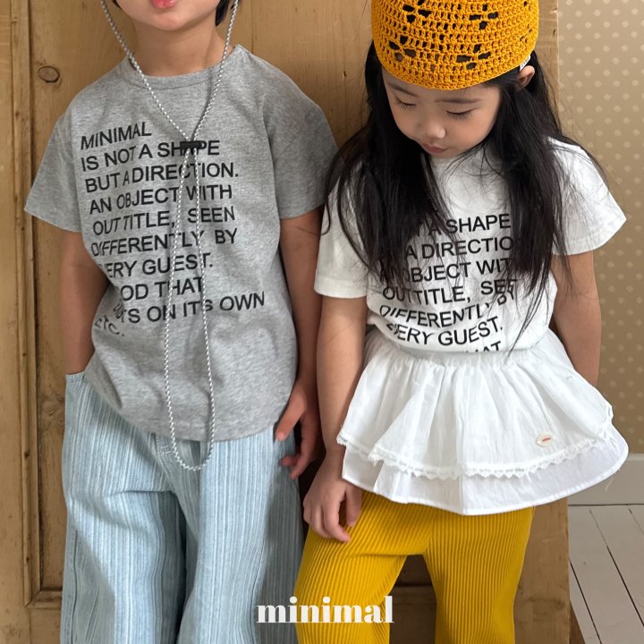 Minimal - Korean Children Fashion - #prettylittlegirls - Letter Tee - 12