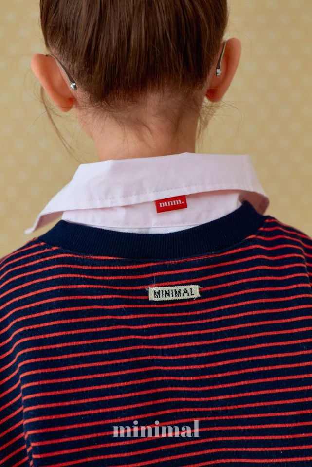 Minimal - Korean Women Fashion - #momslook - Stripe V Neck Sweatshirt (Adult) - 7