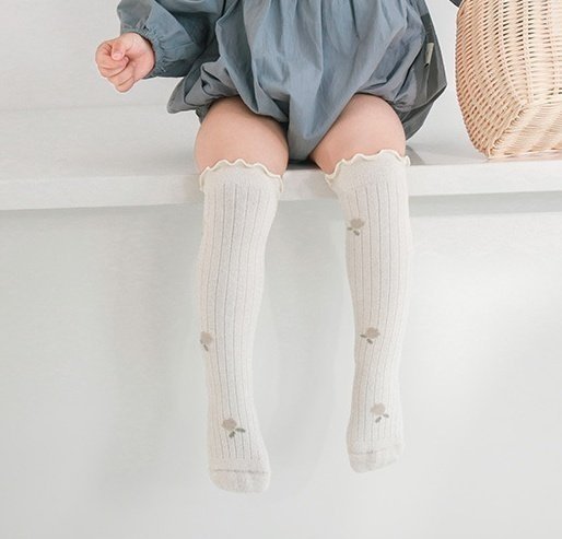 Miso - Korean Baby Fashion - #babyboutique - Freesia Knee-High Socks - 7