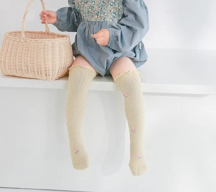 Miso - Korean Baby Fashion - #babyclothing - Freesia Knee-High Socks - 9