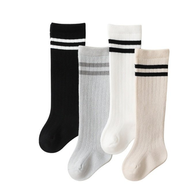 Miso - Korean Baby Fashion - #babyclothing - Double-Stripe Knee Socks