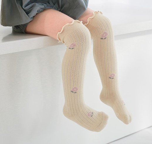 Miso - Korean Baby Fashion - #babyfashion - Freesia Knee-High Socks - 10