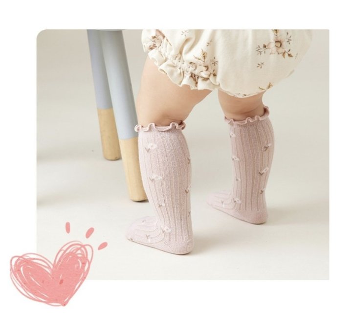 Miso - Korean Baby Fashion - #babyfashion - Margaret Frill Socks - 3